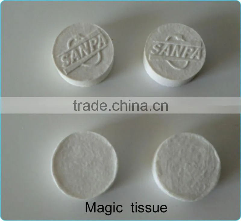 Magic Compressed Wet Wipe Tablet Facial Tissue