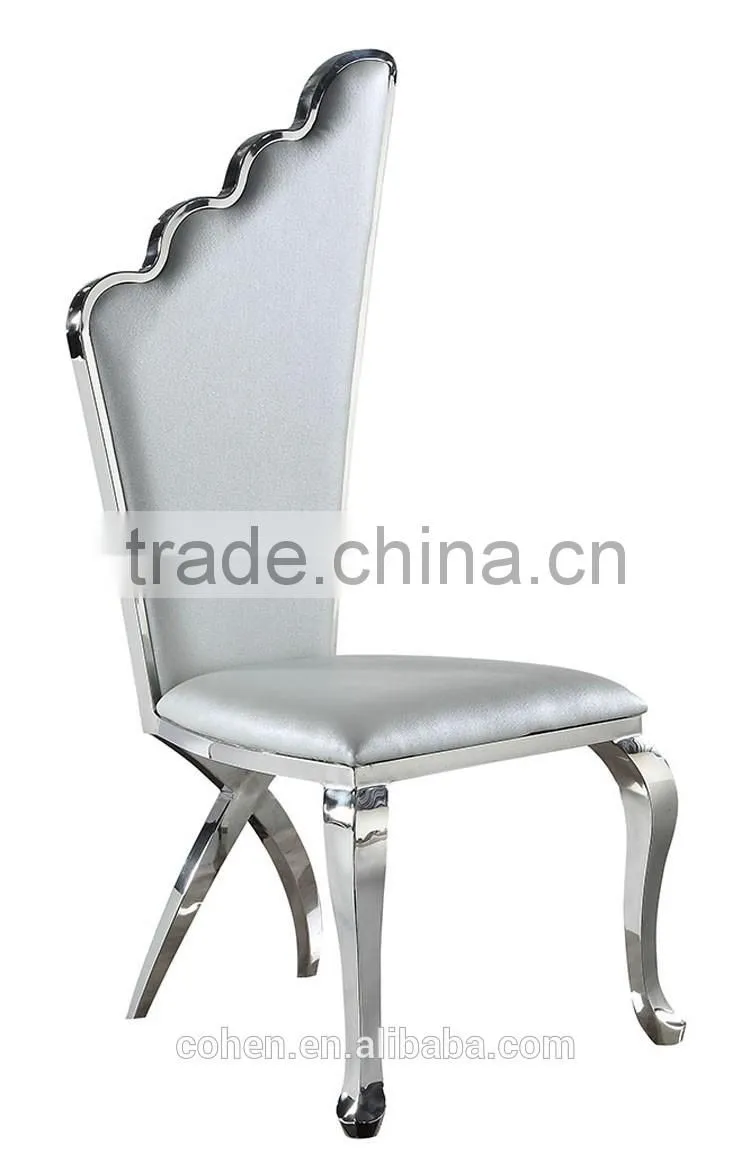 2016 Hot sale stylish design marble top dining table and chairs/stainless steel furniture dining table set for restaurant