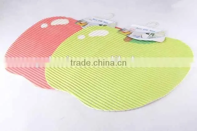 EVA anti slip apple shaped bath mat