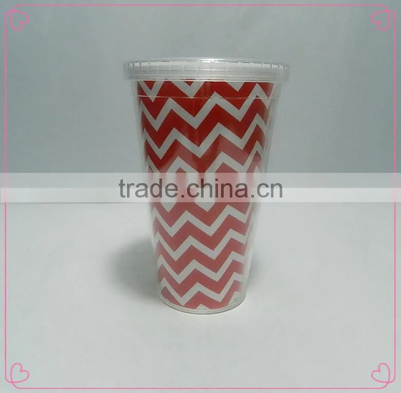 Eco-friendly plastic temperature color change cups with sucker
