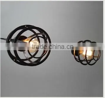 Outdoor Cafe Dinning Metal Wire Ceiling Lamp Light Cover
