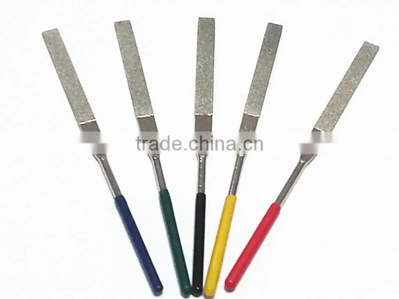 10pcs Flat Taper diamond file sets with different diamond grit