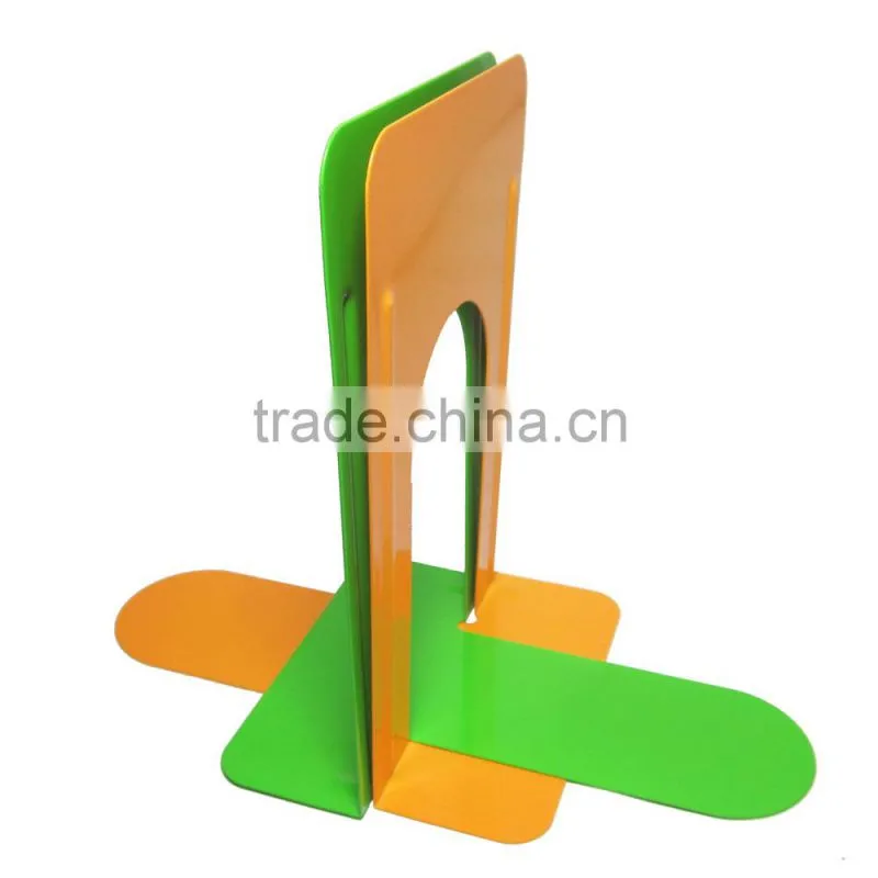High quality 9" desktop metal colorful bookends