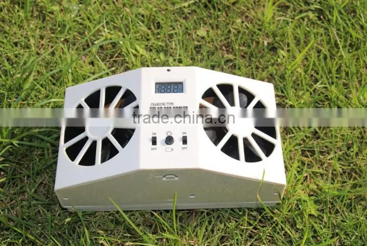 Car Solar Powered Auto Window Air Vent Ventilator Mini Air Conditioner Cool Fan
