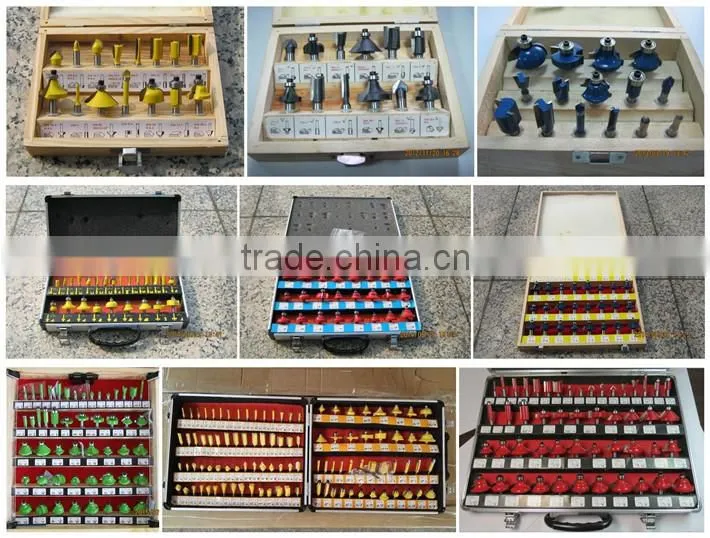 Factory Wood Router Bit Set 6pc 8mm Shank for Woodworking Tungsten Carbide End Mill Cutting CNC Carved Engraving milling cutter