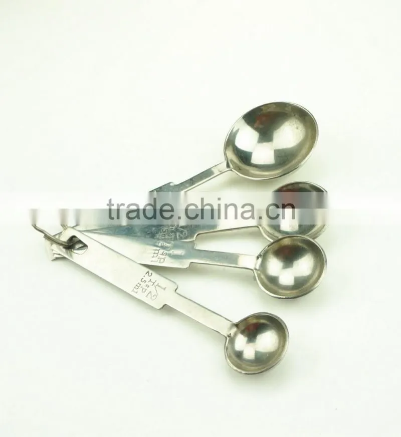 42142 4pcs Stainless Steel Nesting Measuring Cups and Spoons Set