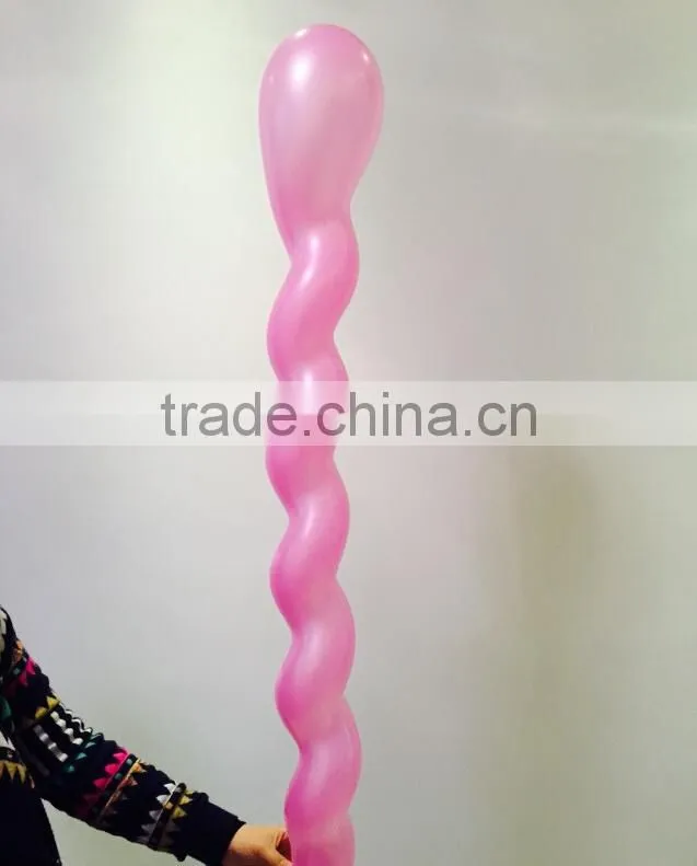Factory Direct Selling Inflatable Natural Latex Twist Balloon Magic Rocket Balloon Long Shape Party Balloon