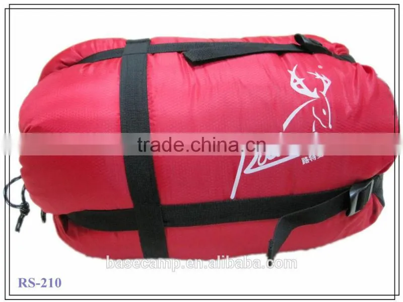 Mummy style down sleeping bag for hunting in cold weather