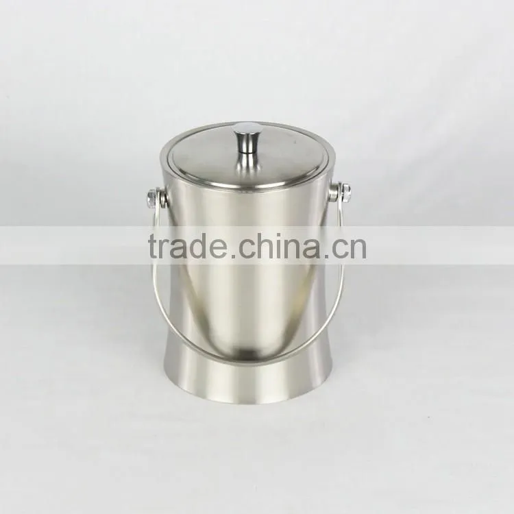 1L 2L 3L Stainless Steel Ice Bucket, Ice pail, double wall ice bucket