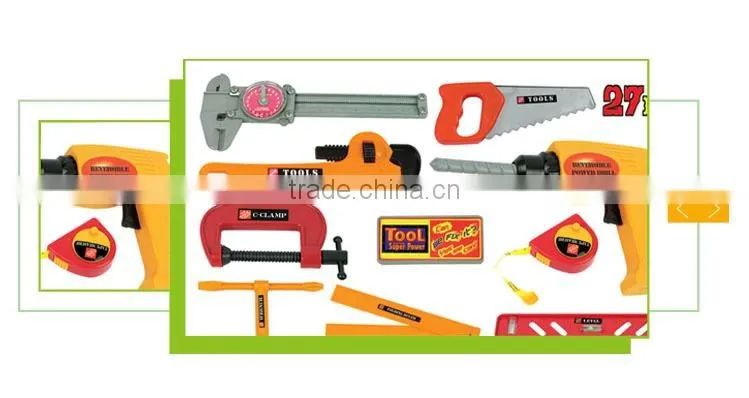 Children indoor pretend play plastic cheap tool toys market in shantou