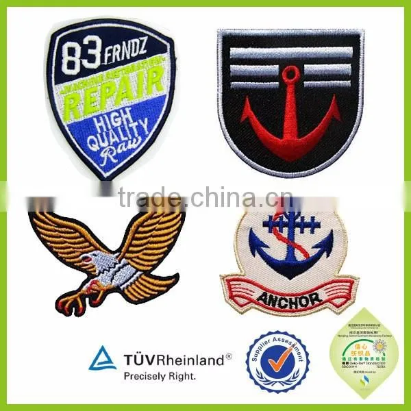 China professional supply Custom Embroidery brand patch for clothing