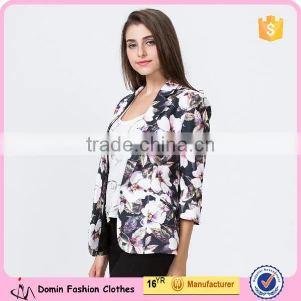 Wholesale Fashion Lady Printed Blazer in High Quality