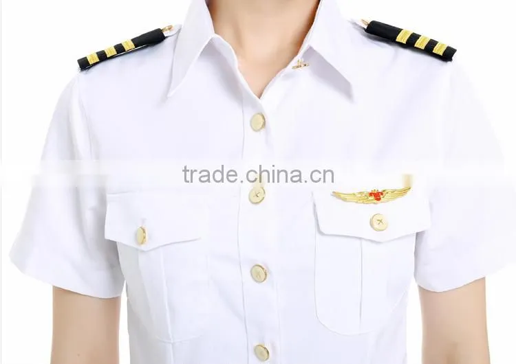 short sleeve pilot shirt pilot shirt white