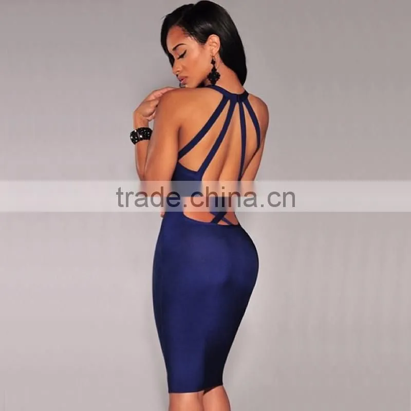 2016 hot sale halter dresses