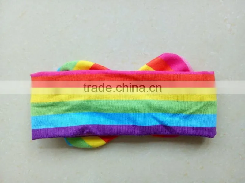 2017 Season Lovely Style Baby Girls Hair Accessories Rainbow Elastic Headbands