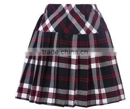 Red fashional Japan design school uniform skirt