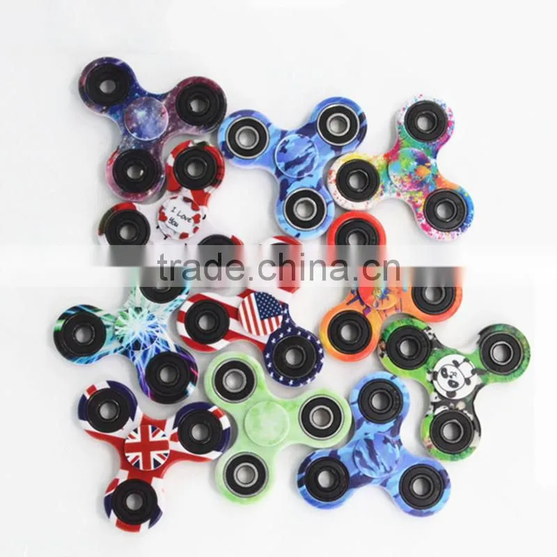 2017 Best Selling Toy Triangle Multicolor ABS Fidget Spinner