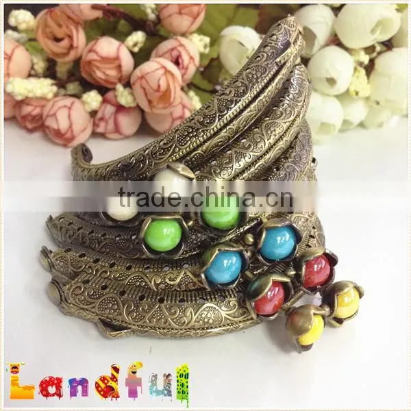 8.5cm High Quality Flower Head DIY Clutch Purse Frame Metal Coin Purse Frame