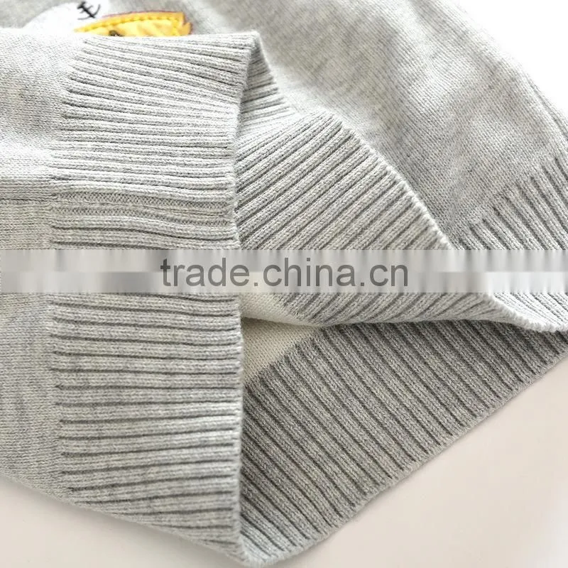 Autumn spring and winter baby wool embroidery knitting design sweater