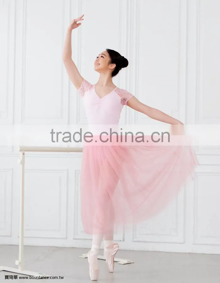 Women lace short sleeve leotards