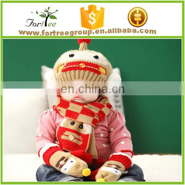 knitting scarf and hat set for baby lovely bear scarves baby hat