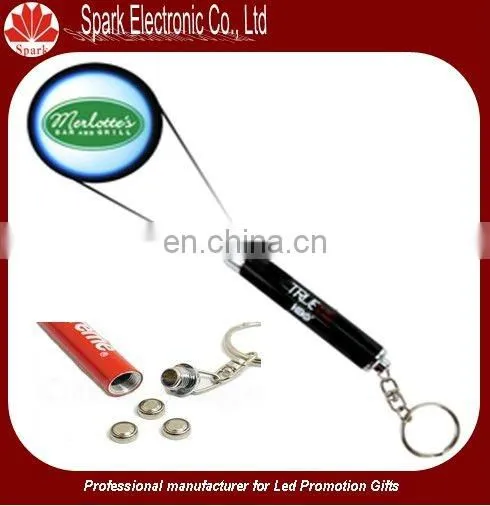 4*AG3 battery led keyring torch