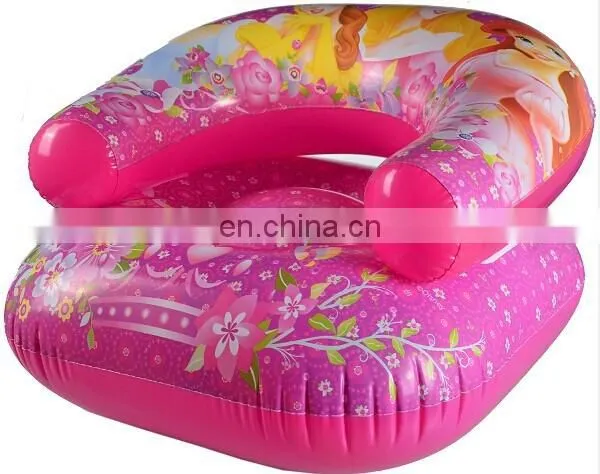 ICTI Approved 6P & EN71 PVC Inflatable cute colorful Kids inflatable air sofa