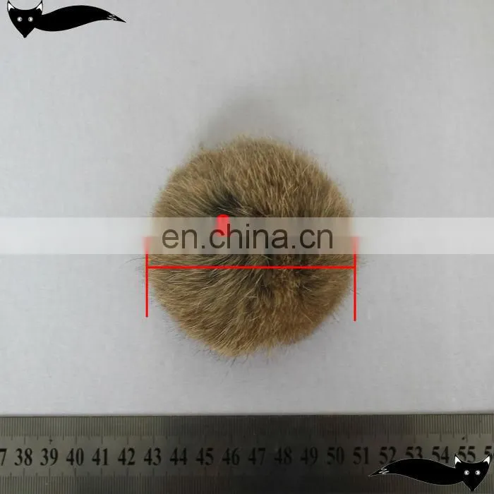 New product natural 8cm rabbit fur pom poms