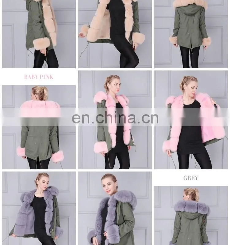 Modern design short mink coat winter black fur coat with fur hood