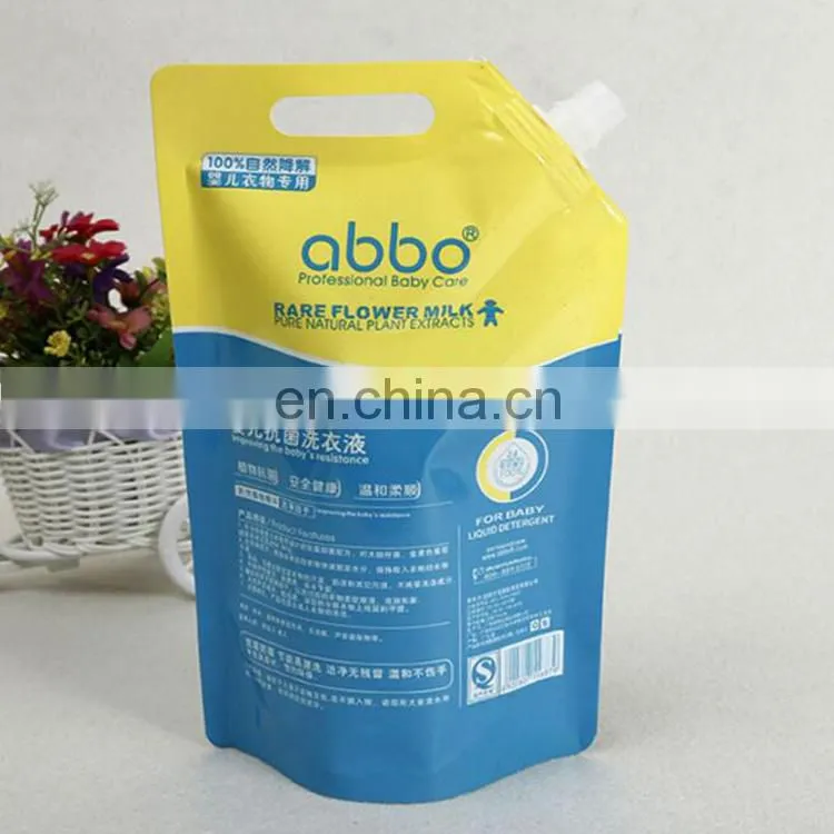 Custom Print Spout Pouch,Aluminium foil Spout Pouch,laundry Stand Up Spout Pouch