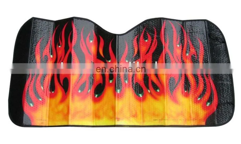 Foldable PE bubble front car sunshades