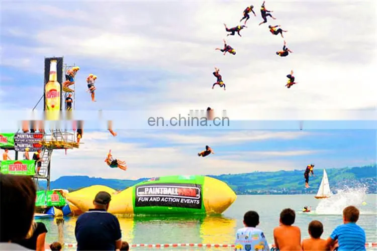 0.6mm PVC tarpaulin inflatable water catapult blob jump for sale