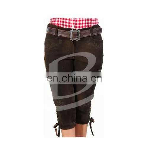 Damen Lederhosen,Bavarian Kurze Lederhosen,Bavarian Lederhsoen, Herren Kniebundhosen