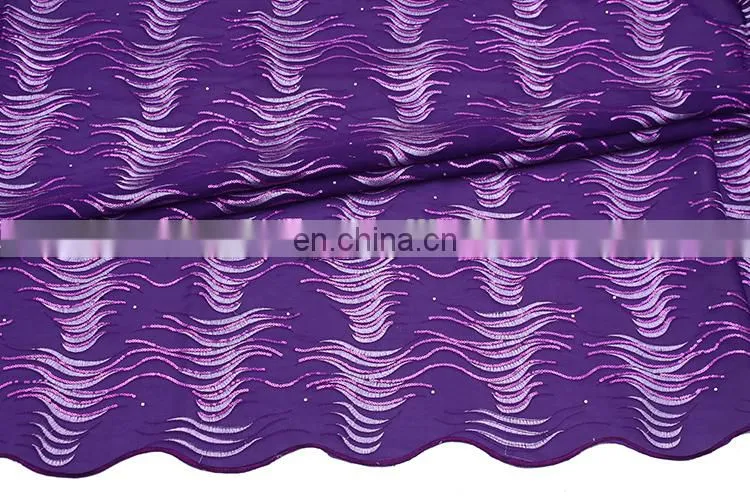 Fashionable embroidered organza bridal fabric