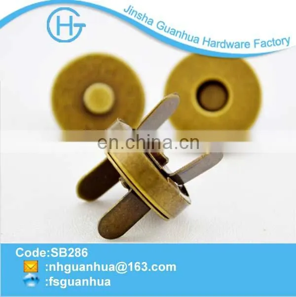 Durable alloy magnet button for leather bags made in China