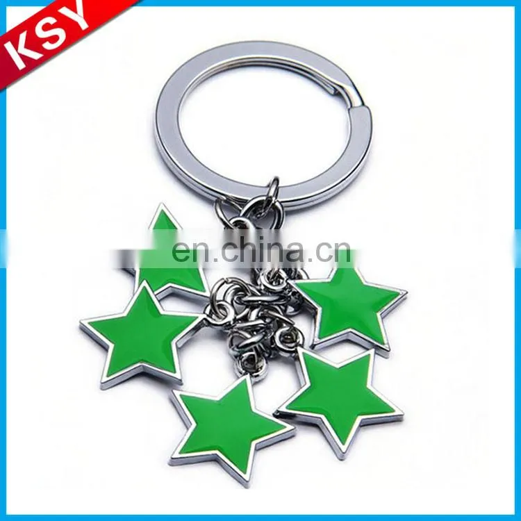 Hanger shiny state shape keychain with low prices
