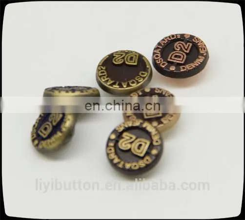 responsible supplier, elegant zinc alloy removable buttons, metal button in garment