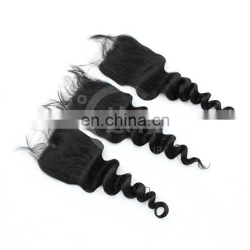 Hot sale Malaysian virgin hair extension body wave closure
