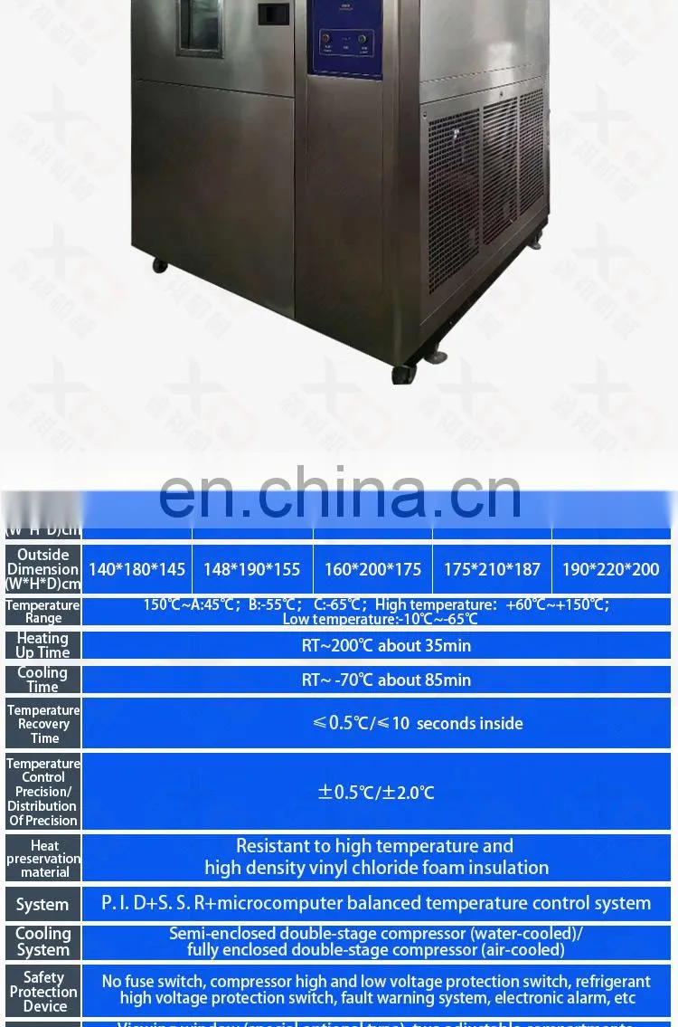 Testing Equipment Mobile Laboratory Machine Hot And Cold Control Impact Testing Equipment Thermal Shock Test Chamber