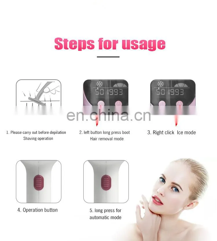 Professional Mini IPL Laser Hair Removal Device Diode Laser Machine Price Home Use
