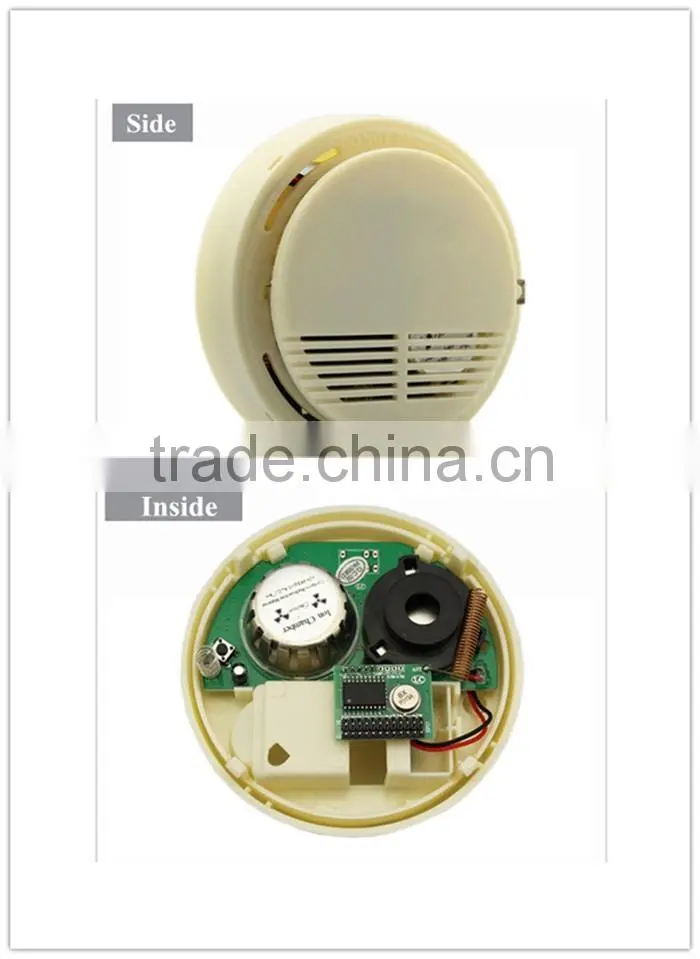 Security and stability Photoelectric Wireless Smoke Detector for Fire Alarm Sensor Cordless New Home Sensor