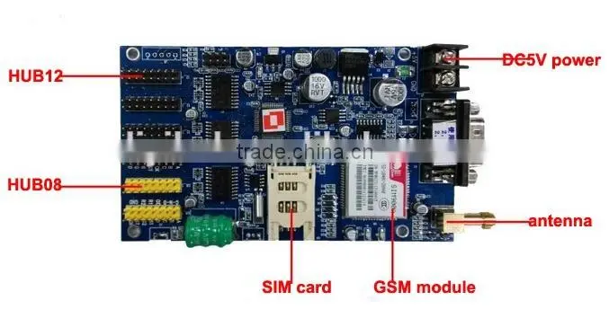 SIM900A 3G SIM card EX-60 SMS GSM remote control LED controller card