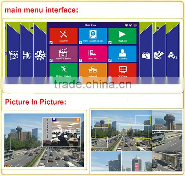 iPhone Android Smart Phone View 4Ch H.264 720P Real-time AHD DVR