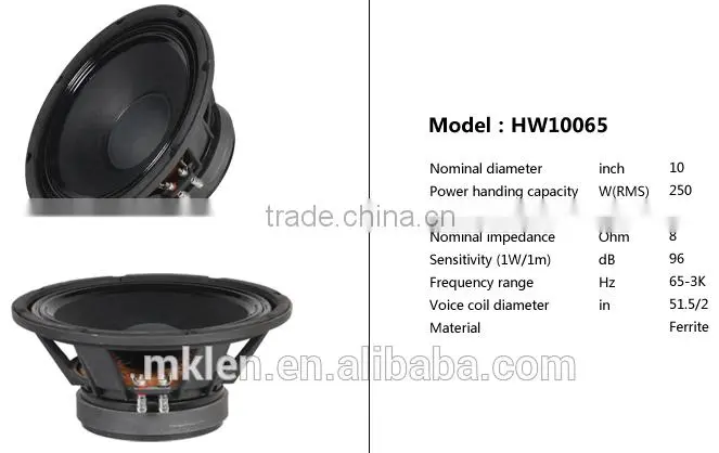 10" 2-way line array speaker