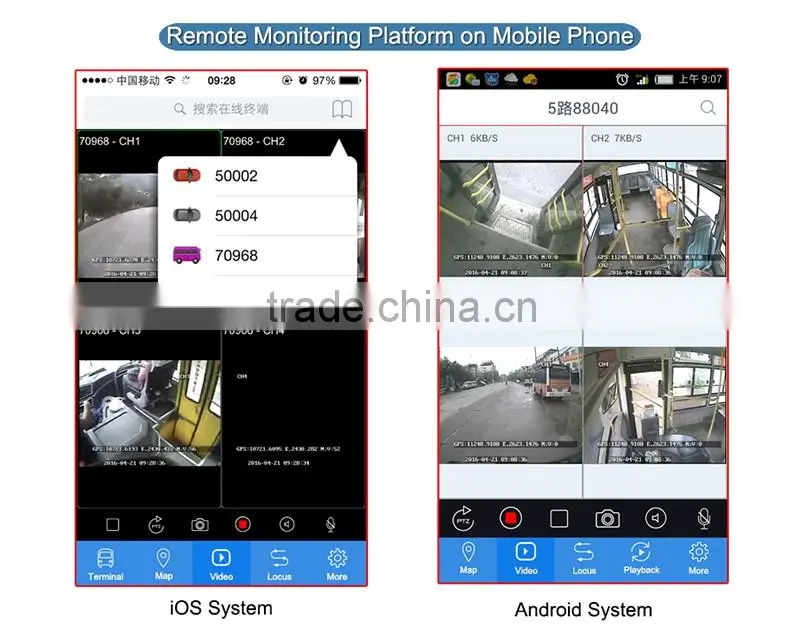 Wholesale HD 720P Vehicle Dvr With 3G wifi Mobile Nvr Net Video Dvr