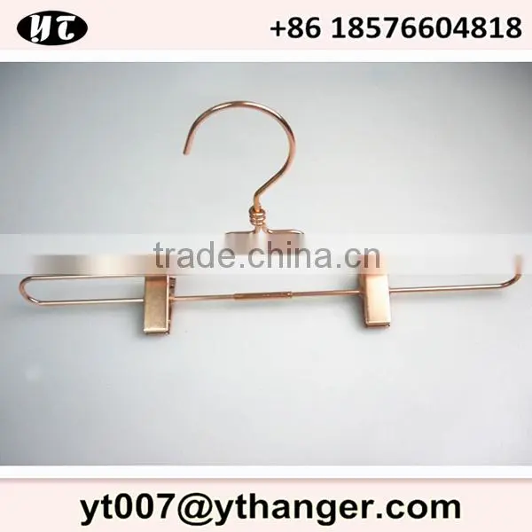 wide shoulder metal wire hanger copper coat hanger