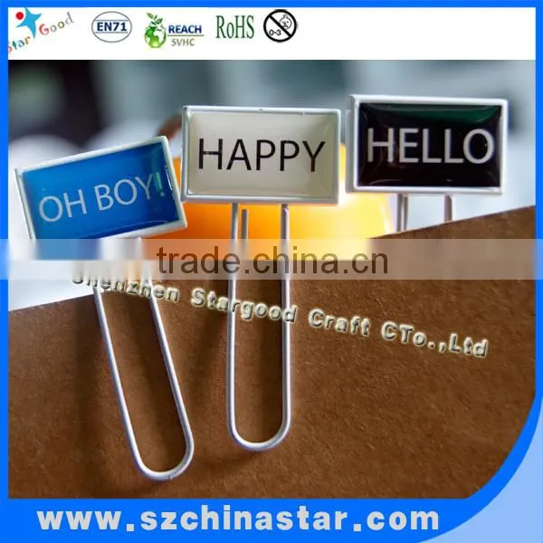 Sweet heart shape paper clip with blister