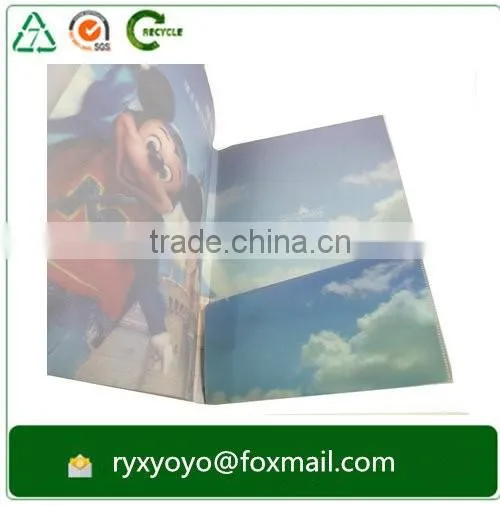 2016 high quality a4 pp hard plastic multi-pocket file folder