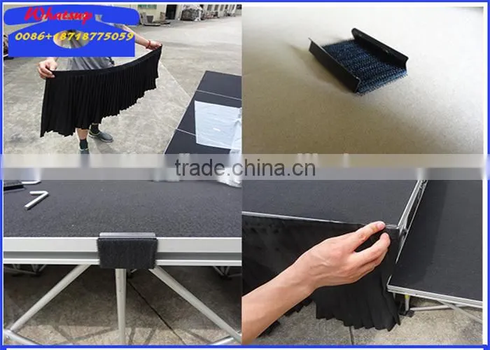 ACS wooden stage, aluminum stage, used portable stage for sale
