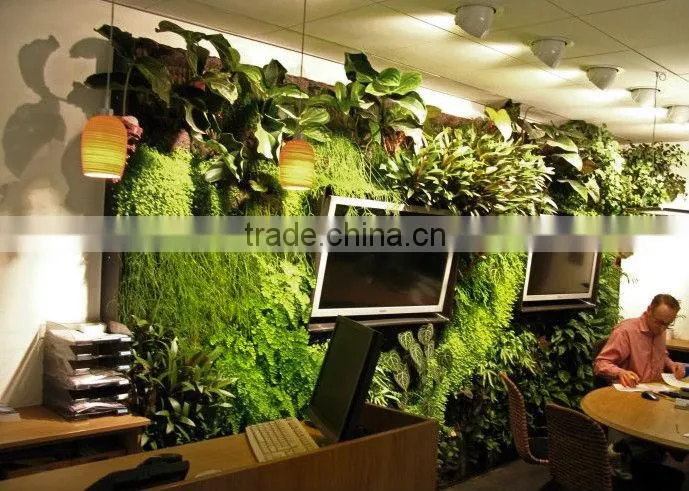 wall hanging artificial flowers/artificial green wall/artificial plant wall